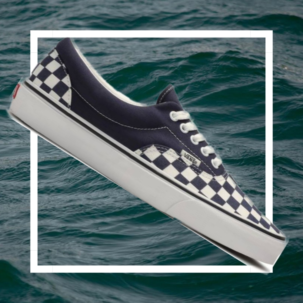 Vans Era Night Sky Dark Blue White Checkerboard Unisex Skate Shoe